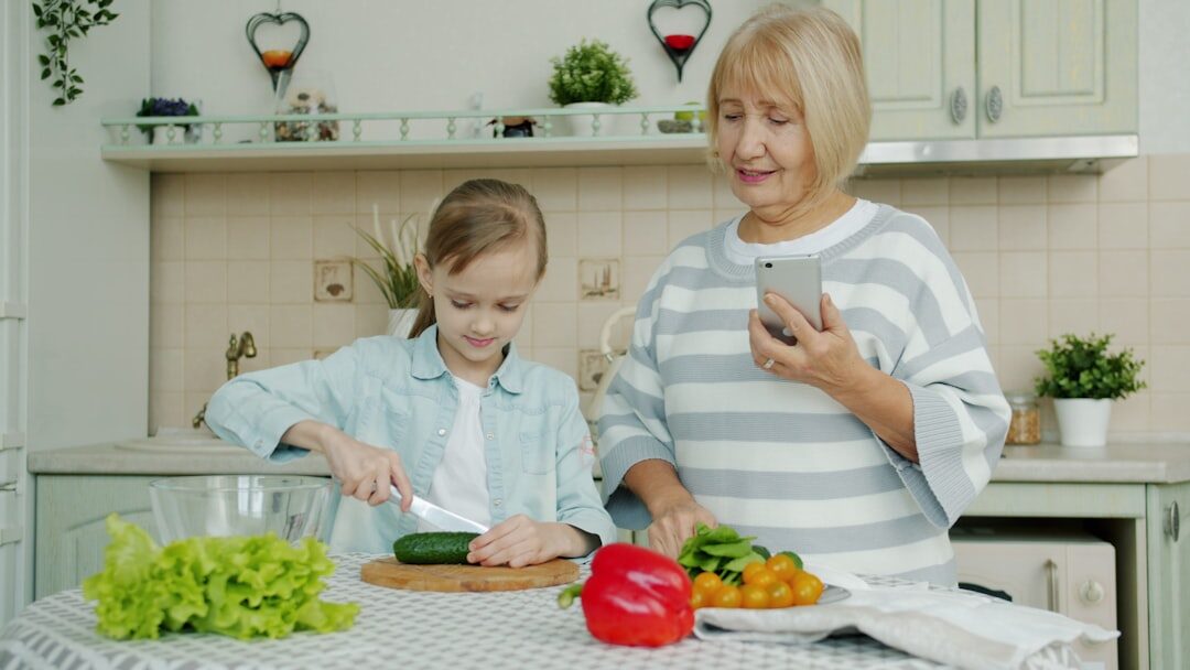 healthy senior meal preparation